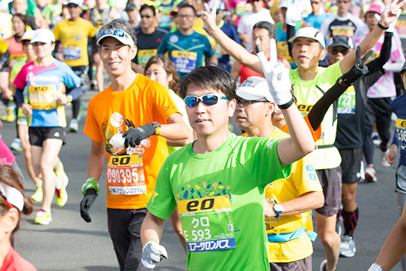 大阪マラソンのチャリティ活動