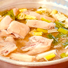 Chicken Takkanmari with Osaka white miso soup