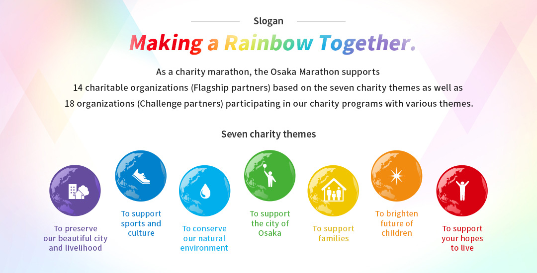 Slogan「Making a Rainbow Together.」