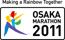 Making a Rainbow Together Osaka Marathon 2011