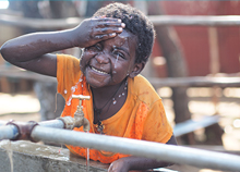 Mahlet is happy that she can access clean water in her school