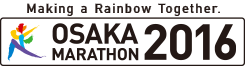 Making a Rainbow Together.OSAKA MARATHON 2016