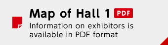Map of Hall 1 PDF Information on exhibitors is available in PDF format