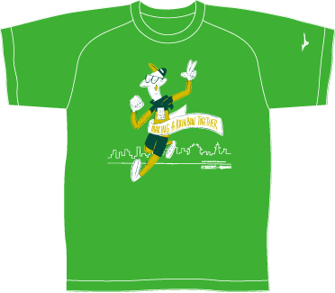 なないろチャリティTシャツ緑色