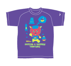 なないろチャリティTシャツ紫色