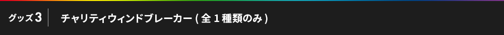 チャリティウィンドブレーカー(全1種類のみ)