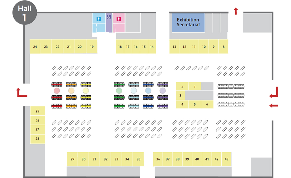 Map of Hall 1