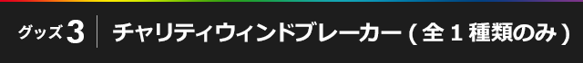 チャリティウィンドブレーカー(全1種類のみ)