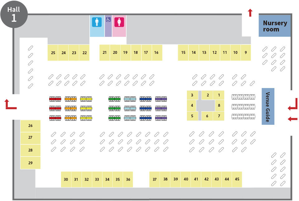 Map of Hall 1