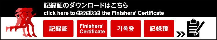 記録証のダウンロードはこちら click here to download the Finishers' Certificate