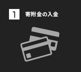 寄附金の入金