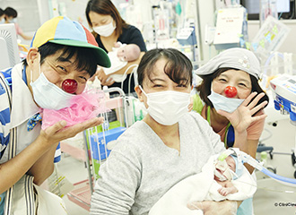 NICU（新生児集中治療室）に笑顔を