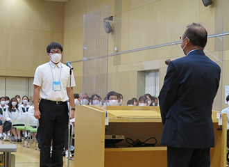 夢みらい奨学生代表挨拶