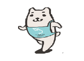 つながりひろばのキャラクター「ひろくまくん」です