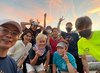 つながりひろばの活動「元気マラソンチーム」ある日の練習