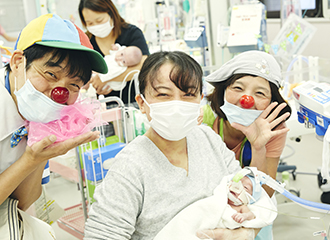 NICU（新生児集中治療室）に笑顔を