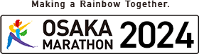 Making a Rainbow Together. OSAKA MARATHON 2024