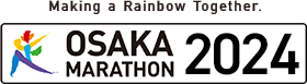 다 함께 만드는 무지개. OSAKA MARATHON 2024