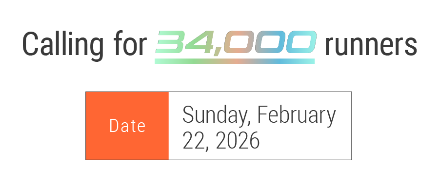 calling for 34,000 runners