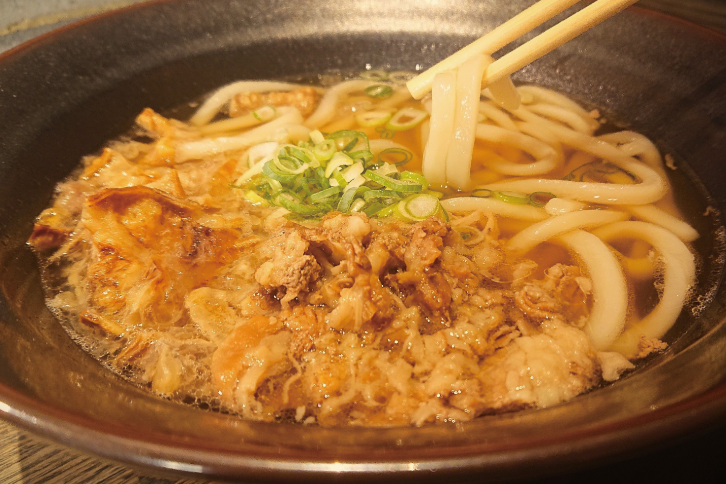 名物 肉かすうどん