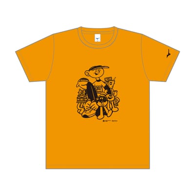 木村耕太郎氏デザインのなないろチャリティTシャツ（オレンジ色）
