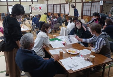 能登半島地震の被災者の交流促進のために開催した交流サロン（石川県・志賀町で2025年10月）