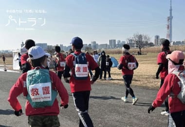 各地のマラソン大会で救命・救護ランナーとして出走しています