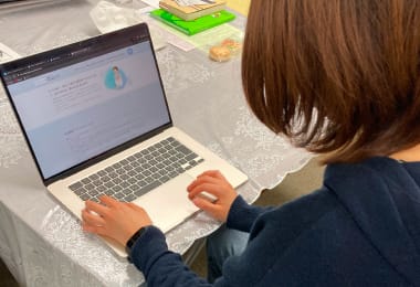 チャット相談の様子